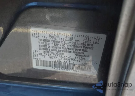 2015 Nissan Sentra Sr from USA, damaged, VIN 3N1AB7AP4FY230161